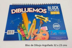 Block de Dibujo Argollado 32X23 CMs